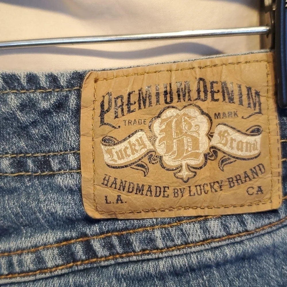 Lucky Brand Dungarees Wonder Jeans SZ 14 - Picture 7 of 8